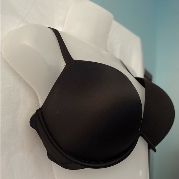 ☀️3 for $25 NEW Black Satin Bra 36DD BRAND NEW - Picture 3 of 7